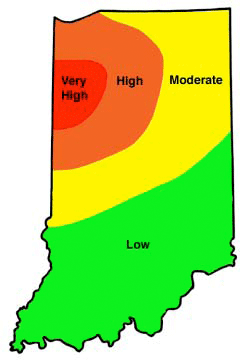 Perceived First-Year Corn Rootworm Risk Areas