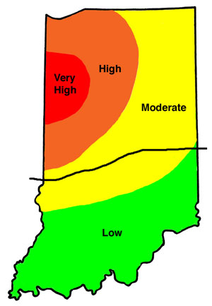 Indiana Colored Corn Rootworm Risks