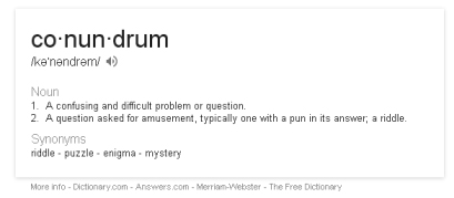 Conundrum