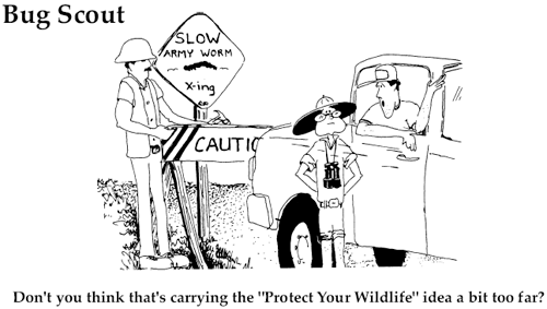 Bug Scout- Don't you think that's carrying the "protect your wildlife" idea a bit too far?