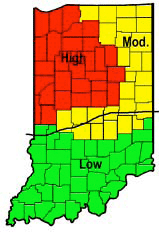 Perceived Corn Rootworm Risk Area, 2002
