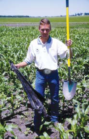 Tools used for rootworm sampling