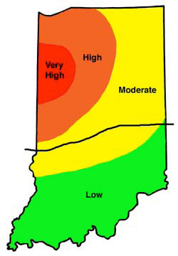Perceived First-Year corn rootworm risk areas