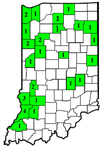 2006 Black Cutworm Pheromone Trap Locations (#/County)
