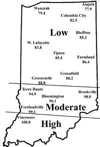 Perceived First-Year Corn Rootworm Risk Areas 