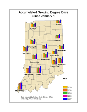 5 year growing degree days