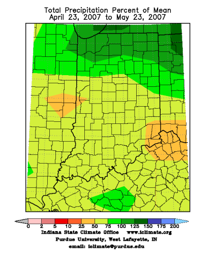 total precipitation percent of mean