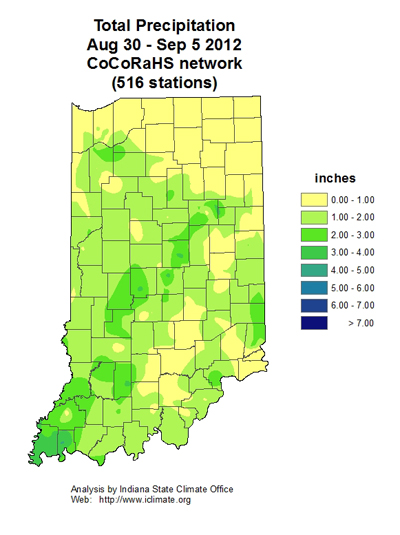 Accumulated precipitation