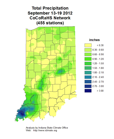 Accumulated precipitation