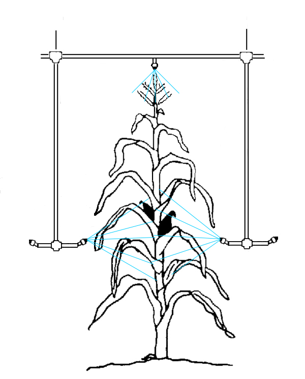 Figure 1. Nozzle adjustment to apply insecticide